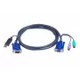 ATEN Intelligent KVM-kaabel 2L-5502UP - klaviatuuri, video ja hiire (KVM) kombokaabel