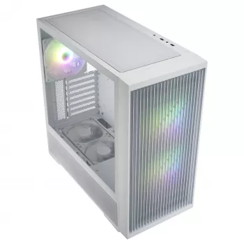 Fortron M330 Valge Micro-ATX torn, karastatud klaas, 1x120mm ventilaator