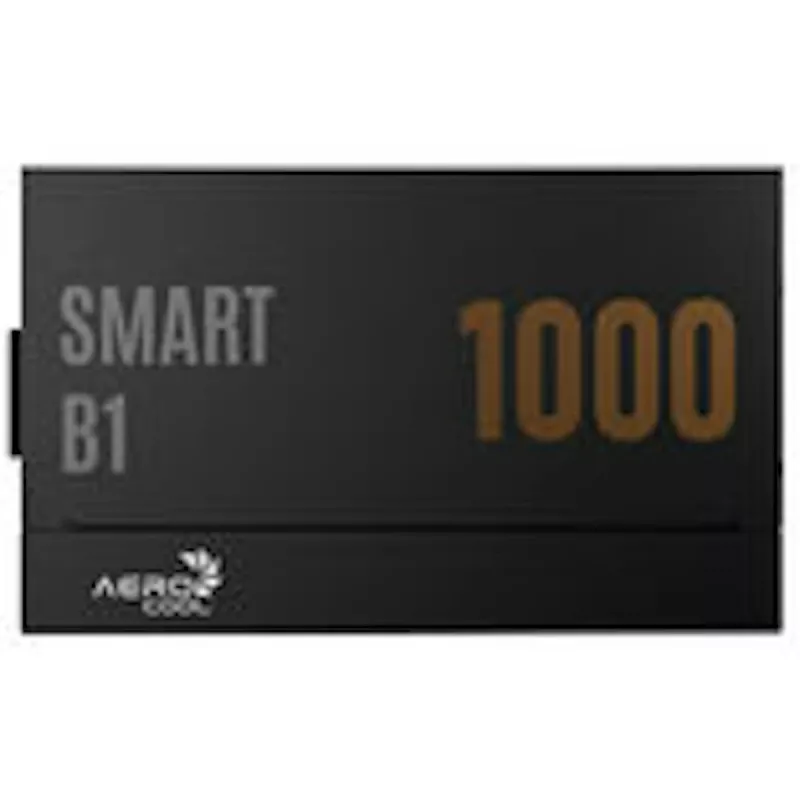 Aerocool Smart B1 80 PLUS Bronze toiteplokk, PCIe 5.1, ATX 3.1 - 1000 vatti, must