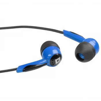 Defender EARPHONES BASIC 604 Traatjuhtmetega kõrvaklapid mikrofoniga, must-sinine