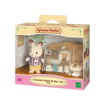 Sylvanian Families Chocolate Rabbit Brother vannitoa komplekt