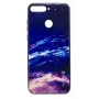 Evelatus Samsung Galaxy A7 (2018) karastatud klaasist tagakaas - Tähistaeva öö