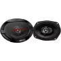 JVC CS-DR6932 6x9 tolli 3-suunalised koaksiaalsed autokõlarid, 500W tippvõimsus, 70W RMS, süsinikmika bassikõlar, PEI kõrgsageduskõlarid, 4 oomi