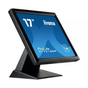 Iiyama ProLite T1731SAW-B5 17-tolline LED-puuteekraaniga monitor - SXGA 1280x1024, TN, SAW, DVI/VGA, USB, kõlarid, must