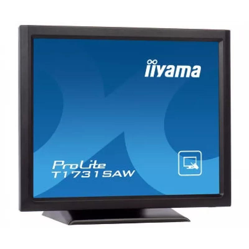 Iiyama ProLite T1731SAW-B5 17-tolline LED-puuteekraaniga monitor - SXGA 1280x1024, TN, SAW, DVI/VGA, USB, kõlarid, must