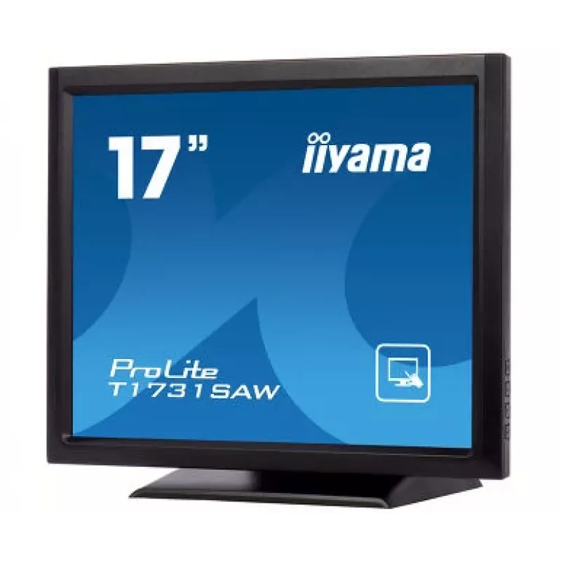 Iiyama ProLite T1731SAW-B5 17-tolline LED-puuteekraaniga monitor - SXGA 1280x1024, TN, SAW, DVI/VGA, USB, kõlarid, must