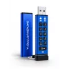 iStorage datAshur PRO+A 32GB USB 3.2 Gen 1 riistvaraliselt krüpteeritud mälupulk PIN-koodiga, FIPS 140-3 Level 3, IP68, jõhkra jõu kaitse