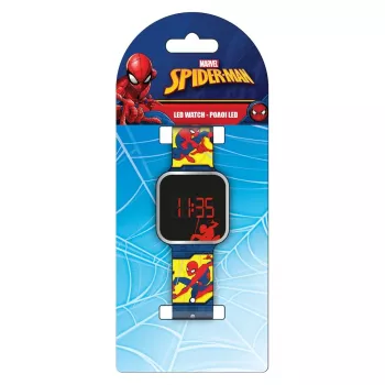 PULIO Spiderman LED digitaalne lastekell - punane/sinine