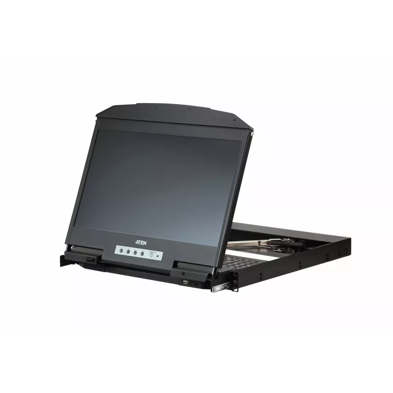 ATEN CL3800NW 18,5-tolline kahe siiniga USB HDMI-DVI LCD KVM-konsool