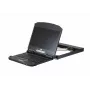 ATEN CL3800NW 18.5 tolline kahe siiniga LCD KVM-konsool - DVI, USB, 1U riiulikinnitus, Full HD