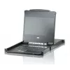 ATEN CL6708MW 19-tolline Full HD DVI-D 8-pordiline riiulile paigaldatav LCD KVM-konsool, 1U, must