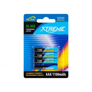 BLOW laetav aku R3 NiMH AAA 1100mAh XTREME 4-pakk