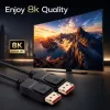 QOLTEC DisplayPort-kaabel M/M V2.1 40G 0.5m