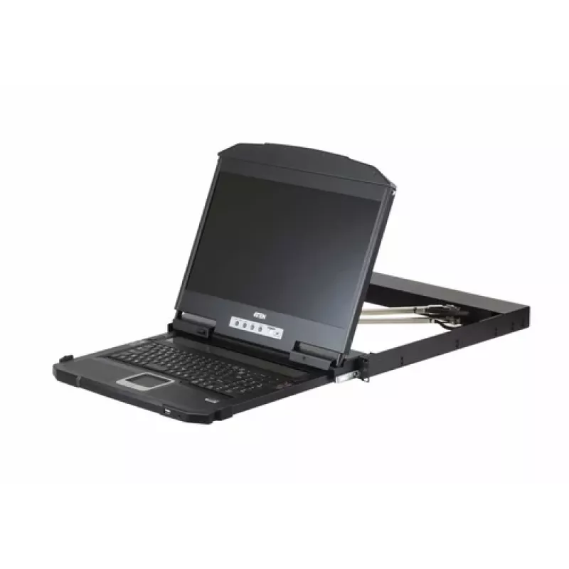 ATEN CL3800NW 18,5-tolline kahe siiniga LCD KVM-konsool - DVI, USB, 1U
