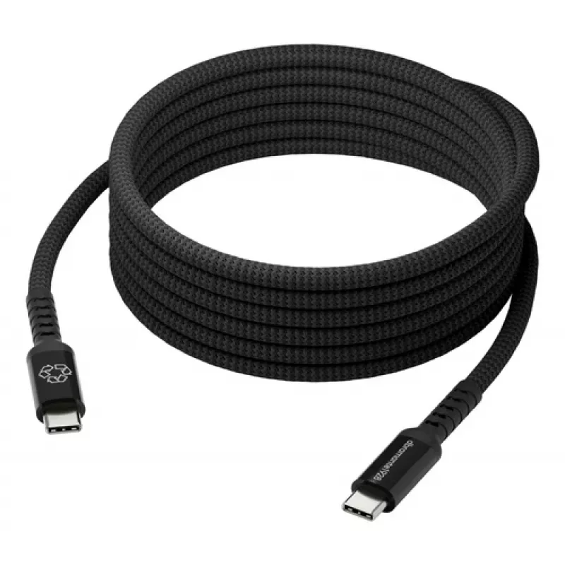dbramante1928 Copenhagen USB-C–USB-C punutud kaabel 1m must