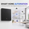 Qoltec 52722 nutikas Wi-Fi valgustuslüliti, 1 kanal, puutepaneel, taimer, Tuya/Smart Life, must