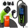 Qoltec Kaasaskantav EV-laadija Type 2 to Schuko 3.5kW 16A 5m kaabel Wi-Fi ja LCD-ga