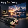 QOLTEC DisplayPort-kaabel M/M v2.1 80G 0,5m