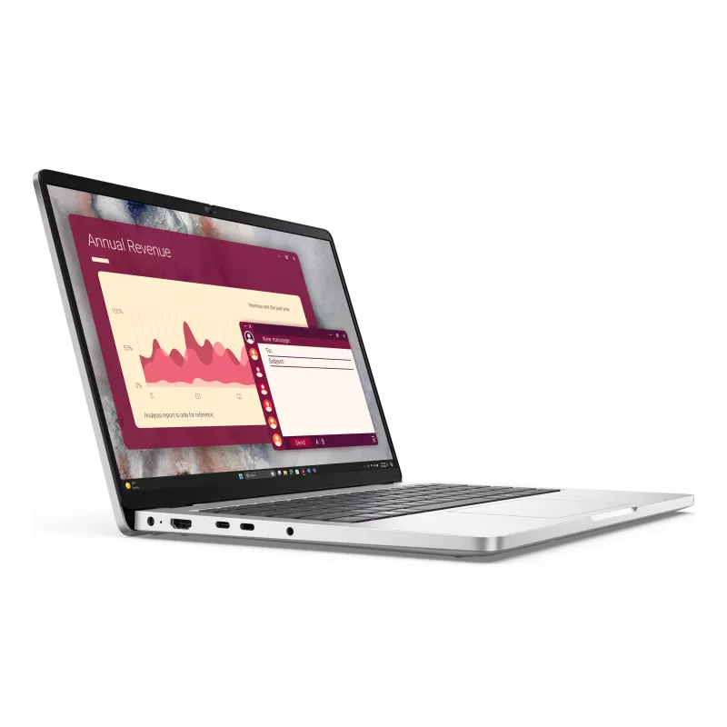 Dell Pro 14 - Intel Core Ultra 5 235U - 14 inch WUXGA - 16GB muutmälu - 512GB SSD - Windows 11 Pro - Plaatina hõbe