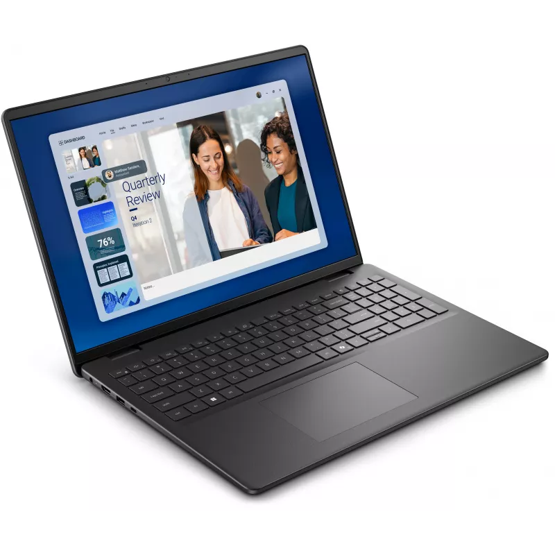 Dell 16 DC16255 sülearvuti - AMD Ryzen 5 220, 16GB muutmälu, 512GB SSD, AMD Radeon Graphics, 16 inch FHD+ ekraan, Windows 11 Pro, Carbon Black