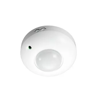 MACLEAN MCE19 lae- ja seinale kinnitatav PIR-liikumisandur – 360° tuvastus, 1200W hõõglamp / 300W LED-koormus, reguleeritav aeg ja luks, valge