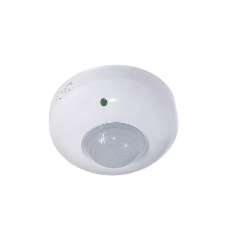 MACLEAN MCE19 lae- ja seinale kinnitatav PIR-liikumisandur – 360° tuvastus, 1200W hõõglamp / 300W LED-koormus, reguleeritav aeg ja luks, valge