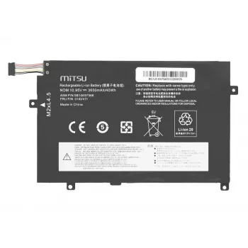 MITSU aku 01AV411 Lenovo ThinkPad E470 E475 jaoks, 3650 mAh (40 Wh) 10.95V
