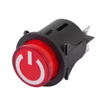 LEAN CARS ON/OFF lüliti elektrilistele sõiduautodele 12V 10A rocker-lüliti 2-pin paneelikinnitus must