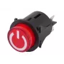 LEAN CARS ON/OFF lüliti elektrilistele sõiduautodele 12V 10A rocker-lüliti 2-pin paneelikinnitus must
