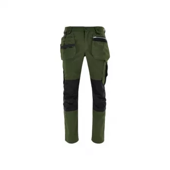 NO NAME TROUSERS MONTER M meeste tööpüksid, 65% polüester 35% puuvill, must/hall, 9 taskut, põlvekaitsmete taskud, EN ISO 13688