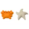 LEAN TOYS Liivamängukomplekt - ämber, veski, sõel, 3 pastellvärvi vormi (6 osa)