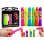LEAN TOYS näomaalingu komplekt neon fluorestseeruvad pliiatsid 6 tk