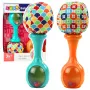 LEAN TOYS Luttide komplekt pehme pallimustriga oranž ja roheline 2 tk