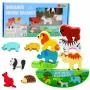LEAN TOYS Balanced Animals Woodine osavusmäng 13El