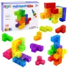 LEAN TOYS Magnetilised klotsid Magic Cube Puzzle 156 väljakutsekaarti 9 tk