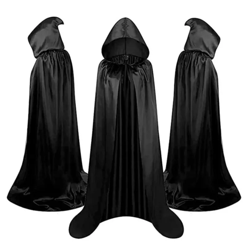 LEAN TOYS Keep kapuutsiga Karneval Halloween Must 150cm