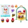 LEAN TOYS Magusakomplekt Koogid ja Cupcakes Puidust Alus