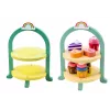 LEAN TOYS Magusakomplekt Koogid ja Cupcakes Puidust Alus