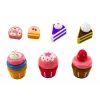 LEAN TOYS Magusakomplekt Koogid ja Cupcakes Puidust Alus