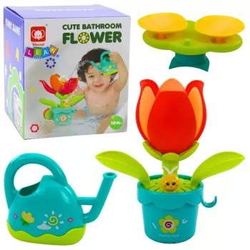 LEAN TOYS Interaktiivne vannimänguasi Lillekujuline kastmiskann, 1,5 L, erinevad värvid