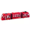 LEAN TOYS City Metro Tram avatavate uste, tulede ja helidega punane 1:16