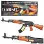 LEAN TOYS AK-47 Mängupüss lastele, tuled ja helid, 68,5 cm