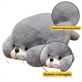 LEAN TOYS Plüššmänguasi Mascot Suur Hall Hüljes 29cm
