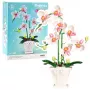 LEAN TOYS Orhidee ehitusklotsid Orhidee potis Roosa ja Valge 718 tk
