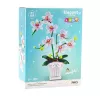LEAN TOYS Orhidee ehitusklotsid Orhidee potis Roosa ja Valge 718 tk