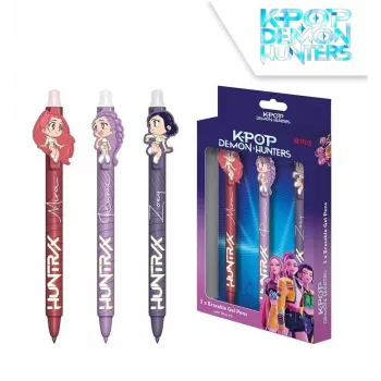 KIDS K-Pop Demon Hunters geelpliiatsikomplekt 3 tk | 0,7 mm erinevad värvid