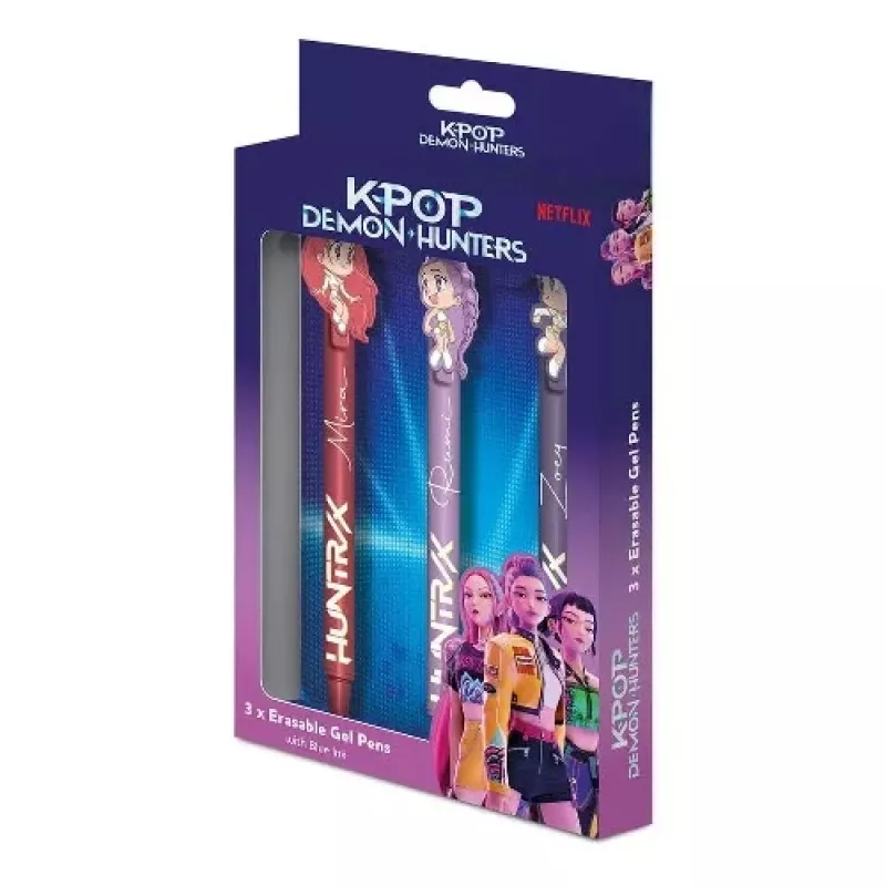KIDS K-Pop Demon Hunters geelpliiatsikomplekt 3 tk | 0,7 mm erinevad värvid