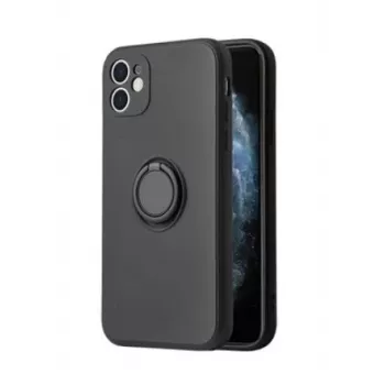 iLike Apple iPhone 13 Pro silikoonist rõngaga tagakaas, must