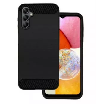 iLike Samsung Galaxy A14 5G kest Carbon Black - TPU tagakaas süsinikkiu tekstuuriga