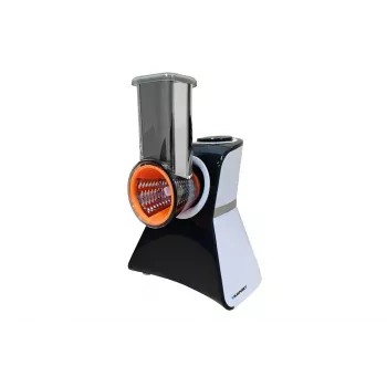 Blaupunkt Slicer FPS502 Elektriline toidulõikur 150 W Roostevaba teras, sakilise teraga 190 mm Reguleeritav paksus 0-15 mm Must/Hõbe